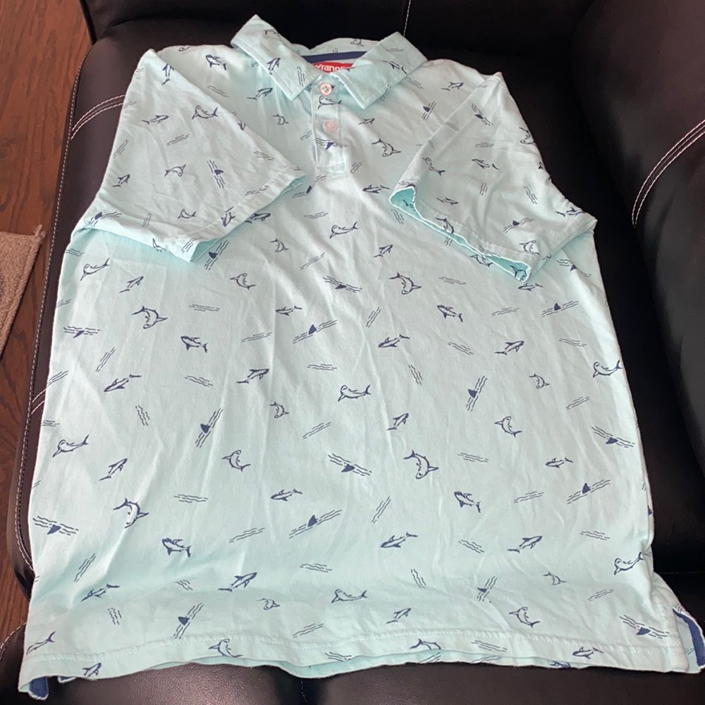 Short-sleeve nautical shirt for boys